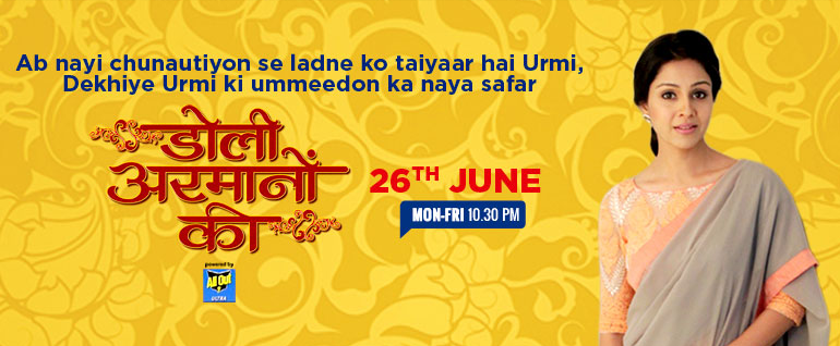 Are you excited to see Urmi’s new journey in Doli Armanon Ki?