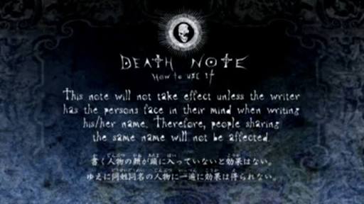 Death Note.. part 1