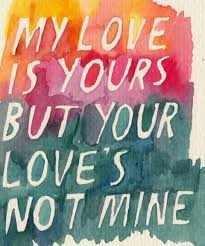 Unrequited love : pain of loving some one when its one sided