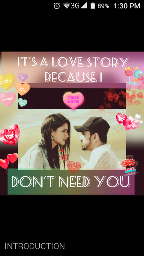 DON’T NEED YOU -A LOVE STORY( NAAMKARAN FF) – Introduction