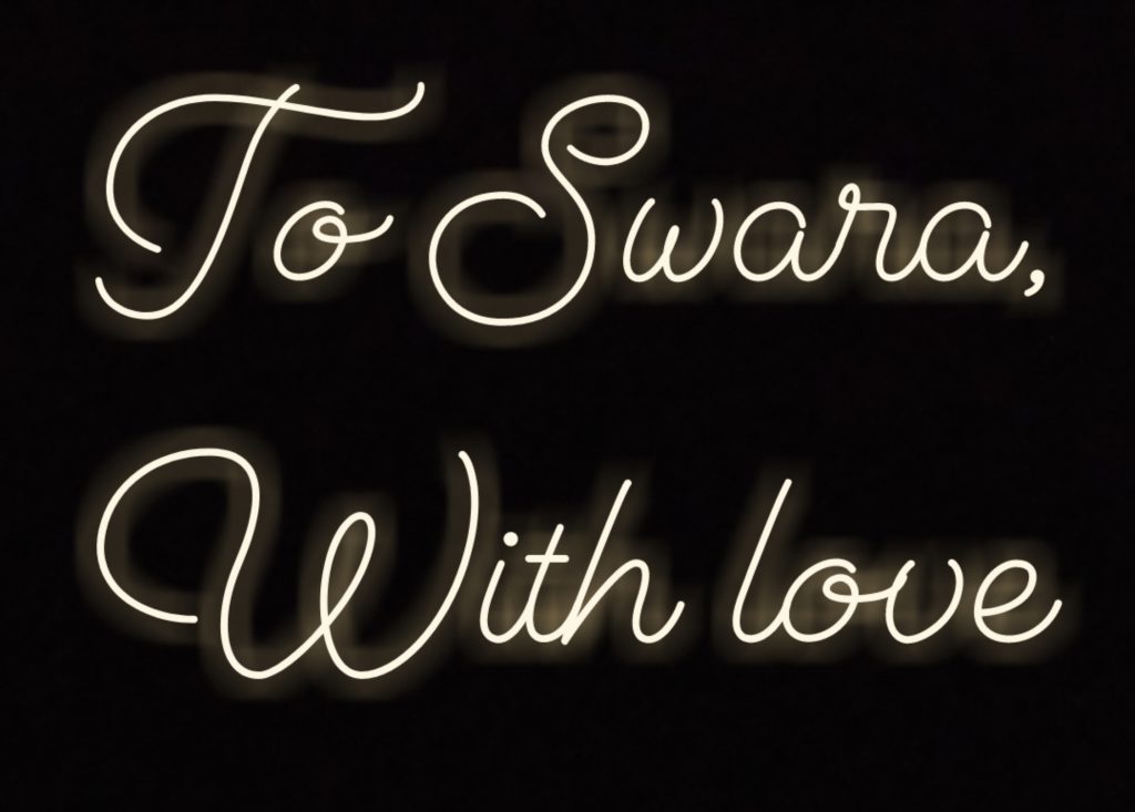 To Swara, With love – 4 shots
