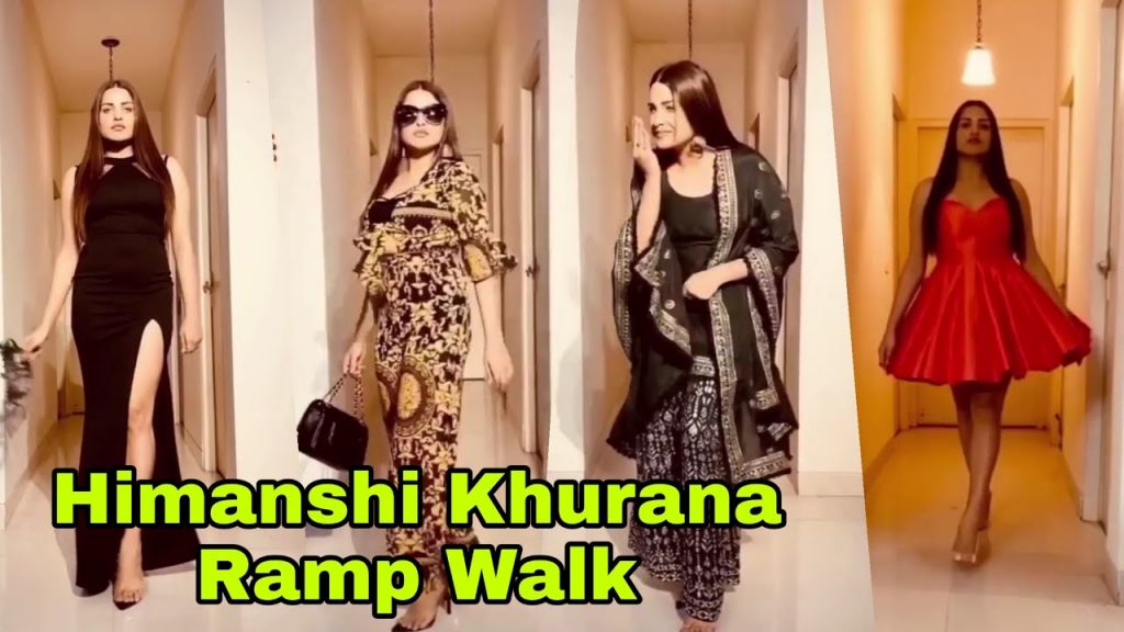 Himanshi Khurrana turns a MODEL at her OWN RAMP