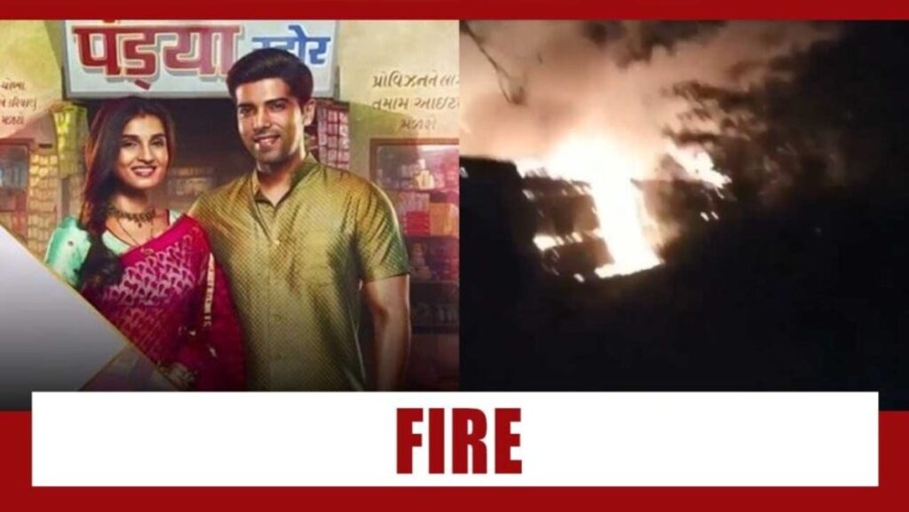 FIRE breaks out on the sets of Pandya Store