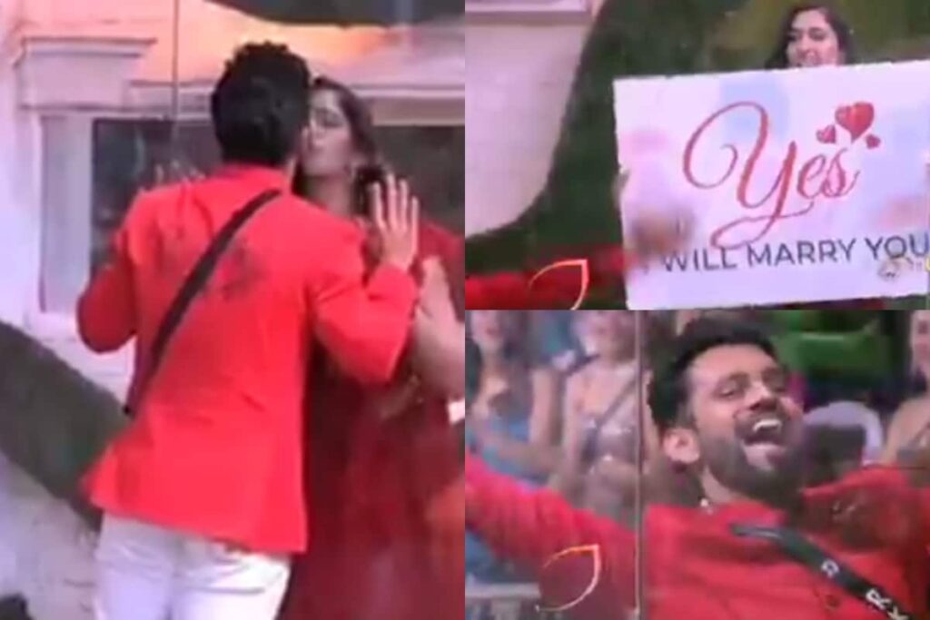 Disha Parmar kisses and accepts Rahul Vaidya’s marriage proposal disha parmar meets Rahul vaidya