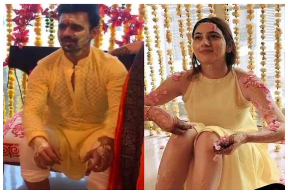thedishulwedding Inside pics and videos from Rahul Vaidya and Disha Parmar  Mehndi and Haldi Ceremony - Telly Updates