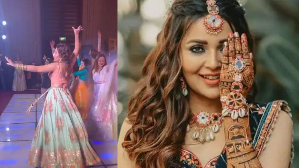Bride-to-be Mansi Srivastava dances her heart out in her Sangeet ceremony with besties Surbhi Chandna, Shrenu Parikh, and others