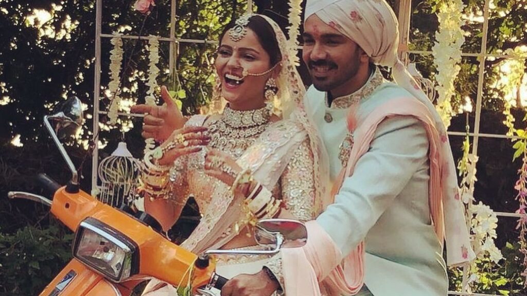 Rubina Dilaik wishes hubby Abhinav Shukla from the sets of KKK 12 on their wedding anniversary