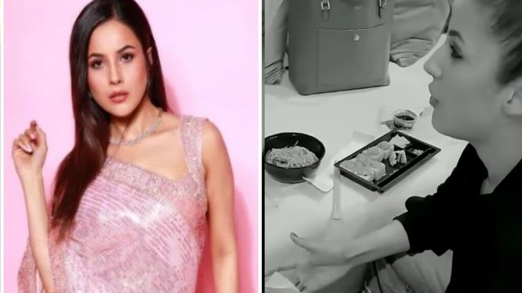 Shehnaaz Gill eats Sushi in her own style; says, ‘Mujhe nahi khaana aata chopsticks ke saath’