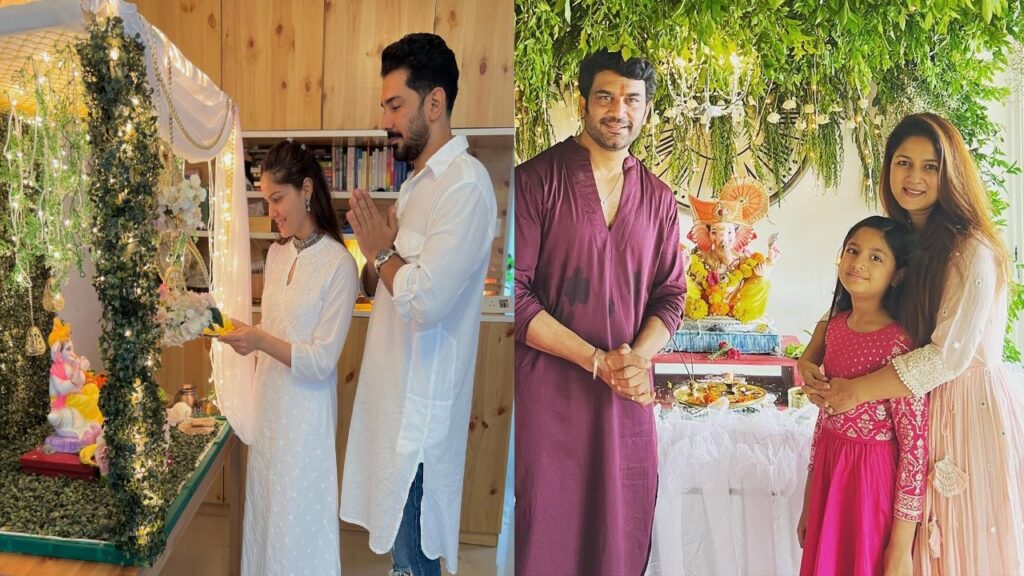 Rubina Dilaik to Shweta Tiwari; TV celebs welcome Ganpati into their homes
