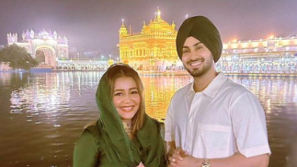 Neha Kakkar and Rohan Preet Singh visit the Golden Temple