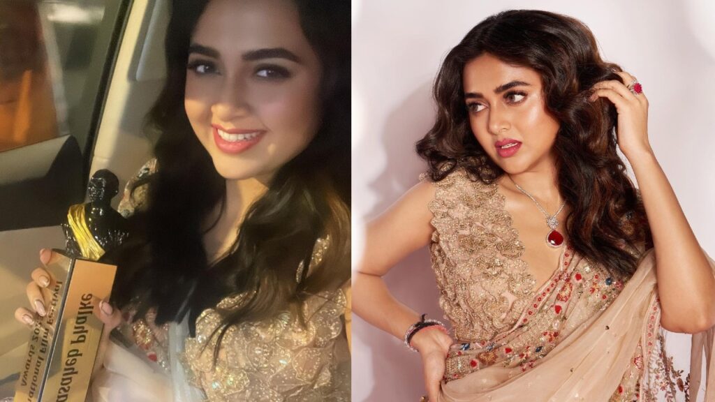 Naagin 6’s Tejasswi Prakash expresses her gratitude for winning the award for ‘Best Actress’