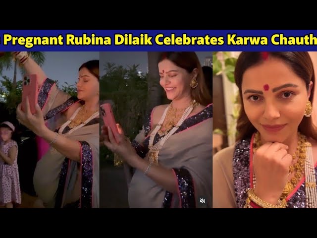 Rubina Dilaik’s Heartfelt Karwa Chauth Celebration Amid Pregnancy gets fans blushing
